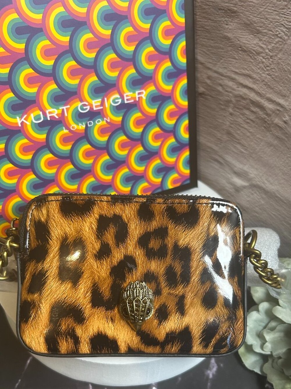 KURT GEIGER MICRO KENSINGTON CAMERA CROSSBODY BAG